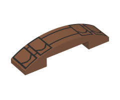 Slope, Curved 4 x 1 Double with Black Utility Belt and 4 Pouches Pattern (BrickHeadz Boba Fett Belt)
