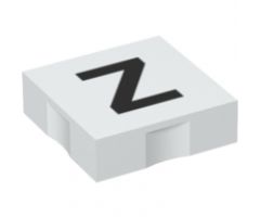 Duplo, Tile 2 x 2 with Black Capital Letter Z Pattern