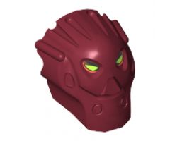 Minifigure, Head, Modified Bionicle Inika Toa Jaller Pattern