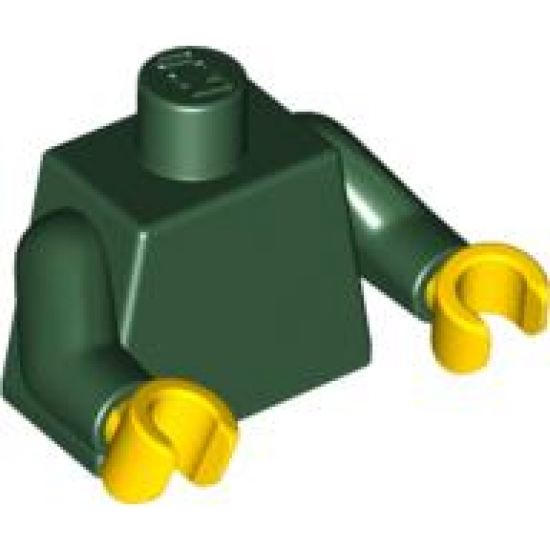 Torso Plain / Dark Green Arms / Yellow Hands