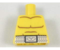 Torso Bare Chest with Body Lines and White Boxing Belt Pattern