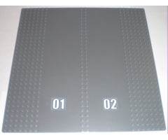 Baseplate, Road 32 x 32 7-Stud Straight with Double Driveway with '01 and '02' Pattern (Stickers) - Set 7744