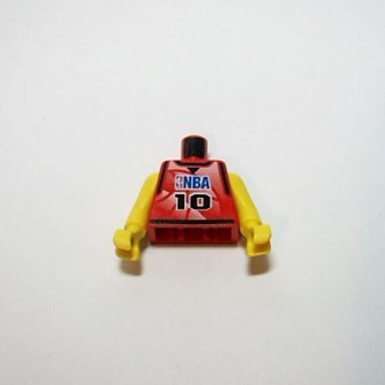 Torso NBA Player Number 10 Pattern / Yellow NBA Arms