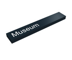 Tile 1 x 6 with 'Museum' Pattern - Set 21004
