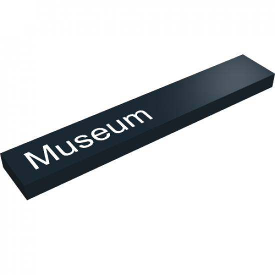 Tile 1 x 6 with 'Museum' Pattern - Set 21004