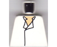 Torso SW Shirt Open Collar, No Vest, Light Nougat Pattern (Han Solo)