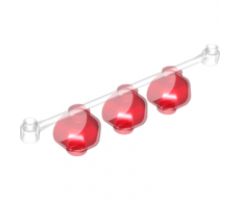 Duplo Chinese Lanterns with Trans-Clear Vine 13L (Duplo Length) with Studs on Ends