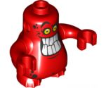 Body, Nexo Knights Scurrier with Red Arms with Bright Light Orange Eyes and Open Smile with 10 Flat White Teeth Pattern