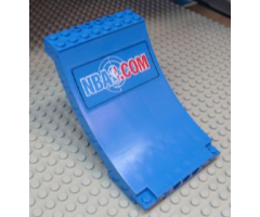 Sports Arena Section / Skateboard Ramp with NBA.COM Pattern (Sticker) - Set 3433