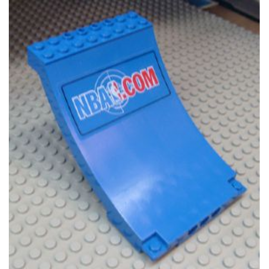 Sports Arena Section / Skateboard Ramp with NBA.COM Pattern (Sticker) - Set 3433