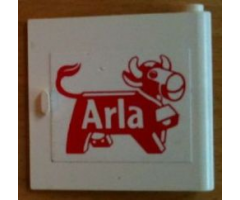 Door 1 x 5 x 4 Right with Arla Dairy Logo Pattern (Sticker) - Set 1581-2