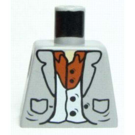 Torso Harry Potter Suit with Pockets, Vest and Brown Shirt Pattern
