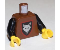 Torso Castle Wolfpack Pattern / Black Arms / Yellow Hands