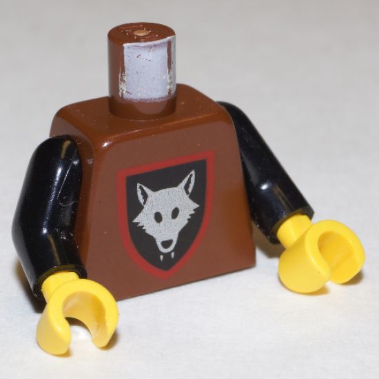 Torso Castle Wolfpack Pattern / Black Arms / Yellow Hands
