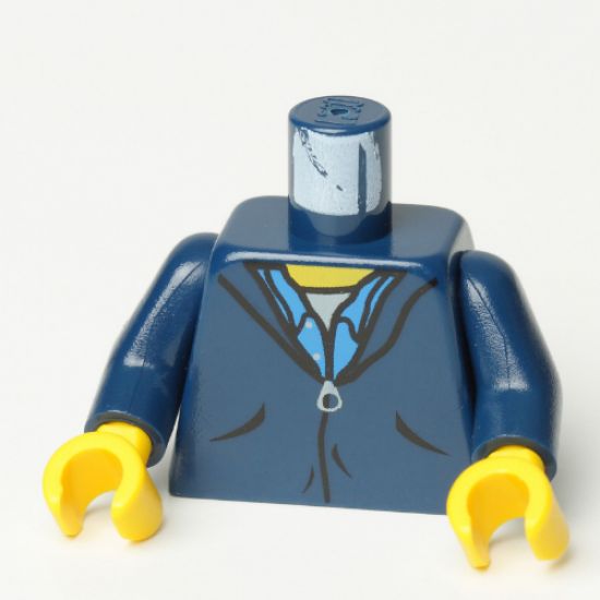 Torso Harry Potter Zipper Jacket and Blue Shirt Collar Pattern / Dark Blue Arms / Yellow Hands