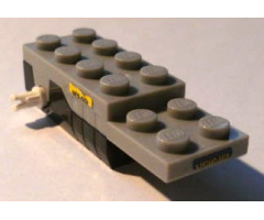 Motor, Non-Electric Pullback 6 x 2 x 1 1/3 with Black Base, White Shafts (Motor 1) with 'LR52-89' on Front / Back, 'NES-001' on Sides Pattern (Stickers) - Set 4299
