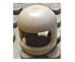 Minifigure, Headgear Helmet Space / Town with Thick Chin Strap (Undetermined Visor Dimple Presence Type)