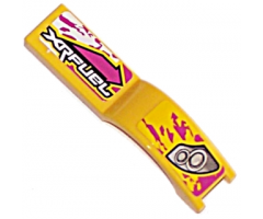 Vehicle, Mudguard 1 x 4 1/2 with XRFUEL and Headlights Pattern, Model Right (Stickers) - Set 8131