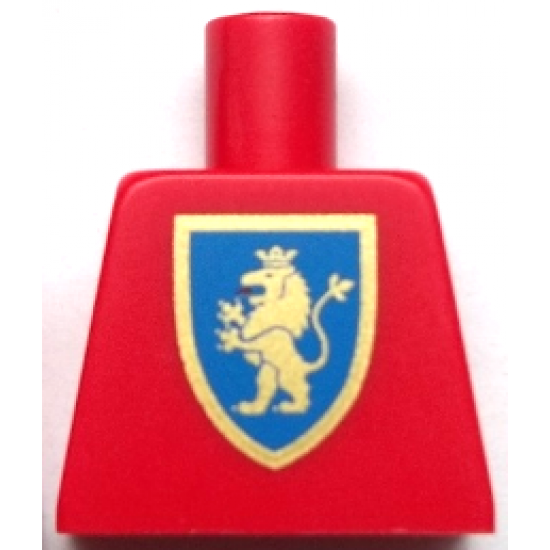 Torso Castle Crusaders Gold Lion Shield Pattern (Reissue)