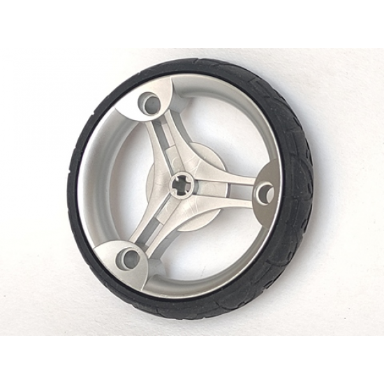 Wheel & Tire Assembly 70 x 14 mm Futuristic with Black Tire 70 x 14 mm Futuristic (32057 / 32076)