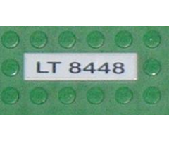 Tile 1 x 4 with 'LT 8448' Pattern (Sticker) - Set 8448