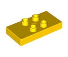 Duplo Tile, Modified 2 x 4 x 1/2 (Thick) with 4 Center Studs