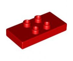 Duplo Tile, Modified 2 x 4 x 1/2 (Thick) with 4 Center Studs