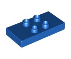 Duplo Tile, Modified 2 x 4 x 1/2 (Thick) with 4 Center Studs