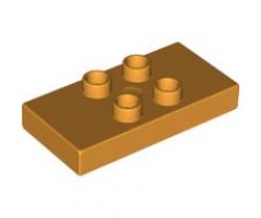 Duplo Tile, Modified 2 x 4 x 1/2 (Thick) with 4 Center Studs
