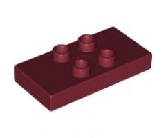 Duplo Tile, Modified 2 x 4 x 1/2 (Thick) with 4 Center Studs