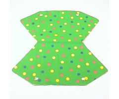Belville Tent Cloth with Blue, Yellow and Pink Spots Pattern