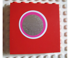 Brick 1 x 6 x 5 with Small Mirror Pattern (Sticker) - Set 230-1