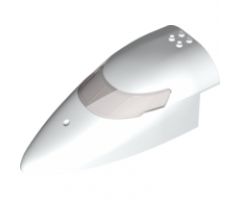 Aircraft Fuselage Forward Top Curved 8 x 16 x 5 with Trans-Black Glass