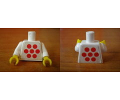 Torso Idea Book 6000 Mary with 7 Red Dots Pattern (Sticker) / White Arms / Yellow Hands