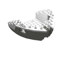 Boat Hull Small Bow 12 x 12 x 5 1/3, Top Color Blue