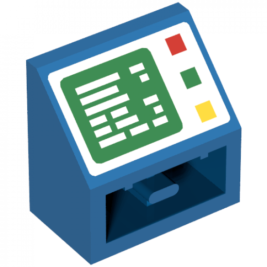 Slope, Inverted 45 2 x 2 with Computer Screen and Right Side Buttons Pattern
