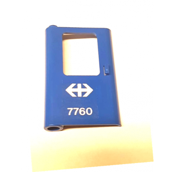 Door 1 x 4 x 5 Train Left with Swiss Federal Railways Train Logo and '7760' Pattern (Sticker) - Set 7760