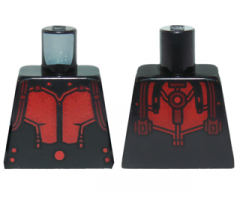 Torso Ant-Man Dark Red Body Suit Pattern