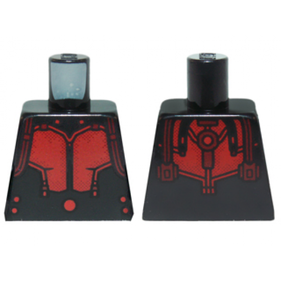 Torso Ant-Man Dark Red Body Suit Pattern