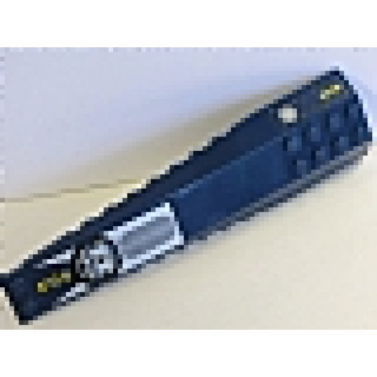 Wedge 16 x 4 Triple Curved with 'CTD-2', Silver Vent, Wiring, 'SECRET' and Silver Round Pattern Model Right Side (Stickers) - Set 8636
