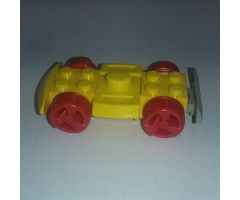 Vehicle, Base 4 x 6 Racer Base with Red Wheels