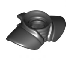 Minifigure, Body Wear Armor Shoulder Pads Rounded with Neck Protection and Clip on Back