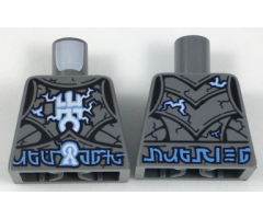 Torso Armor Plates with Electrified Lord Krakenskull Symbols and Blue Arcane Symbols Pattern