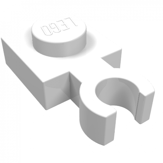 Plate, Modified 1 x 1 with Open O Clip Thin (Vertical Grip)