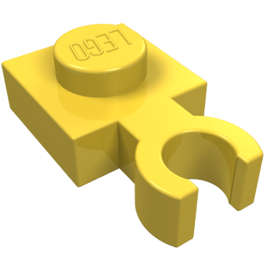 Plate, Modified 1 x 1 with Open O Clip Thin (Vertical Grip)