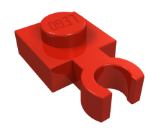Plate, Modified 1 x 1 with Open O Clip Thin (Vertical Grip)