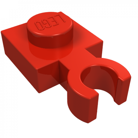 Plate, Modified 1 x 1 with Open O Clip Thin (Vertical Grip)