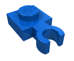 Plate, Modified 1 x 1 with Open O Clip Thin (Vertical Grip)