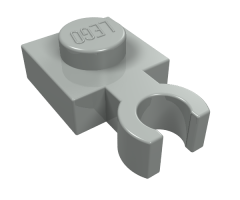 Plate, Modified 1 x 1 with Open O Clip Thin (Vertical Grip)