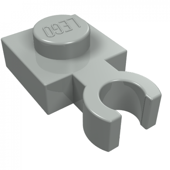 Plate, Modified 1 x 1 with Open O Clip Thin (Vertical Grip)